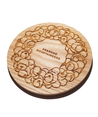 Wood Lid (for Plate)  w/Bear