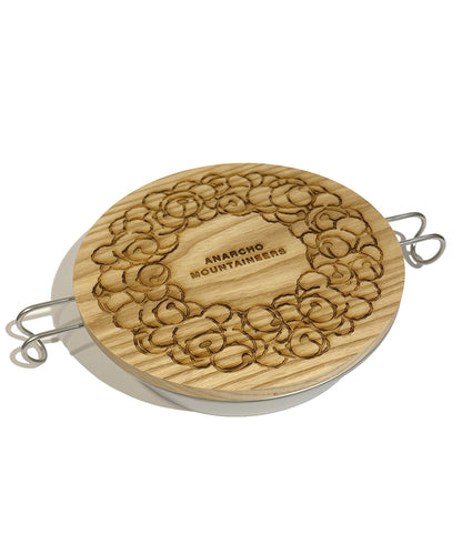 Wood Lid (for Plate)  w/Bear