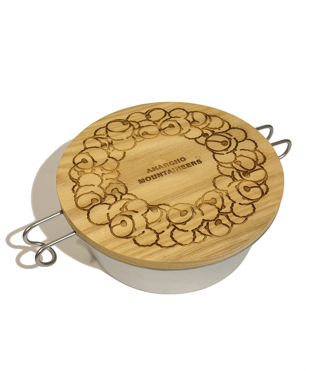 Wood Lid (for Bowl) w/Bear
