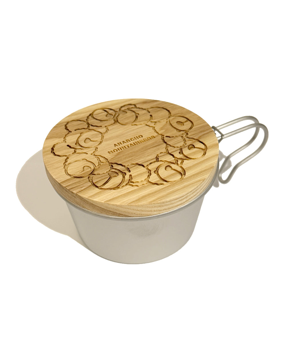 Wood Lid (for 1/2 Pt.)  w/Bear