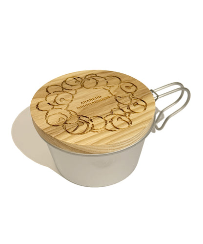 Wood Lid (for 1/2 Pt.)  w/Bear