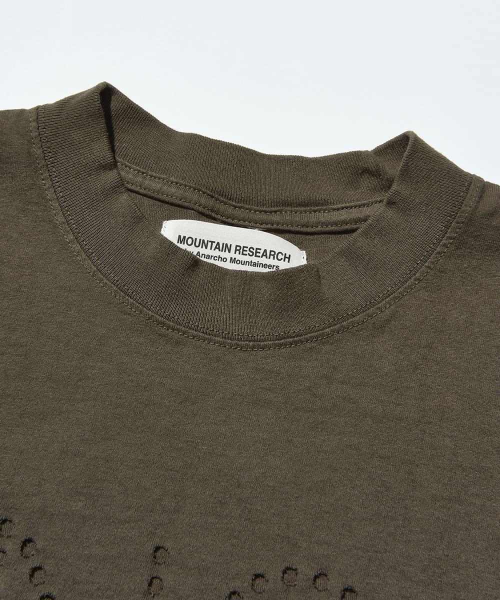 Punctured Letters Tee "No Fun"